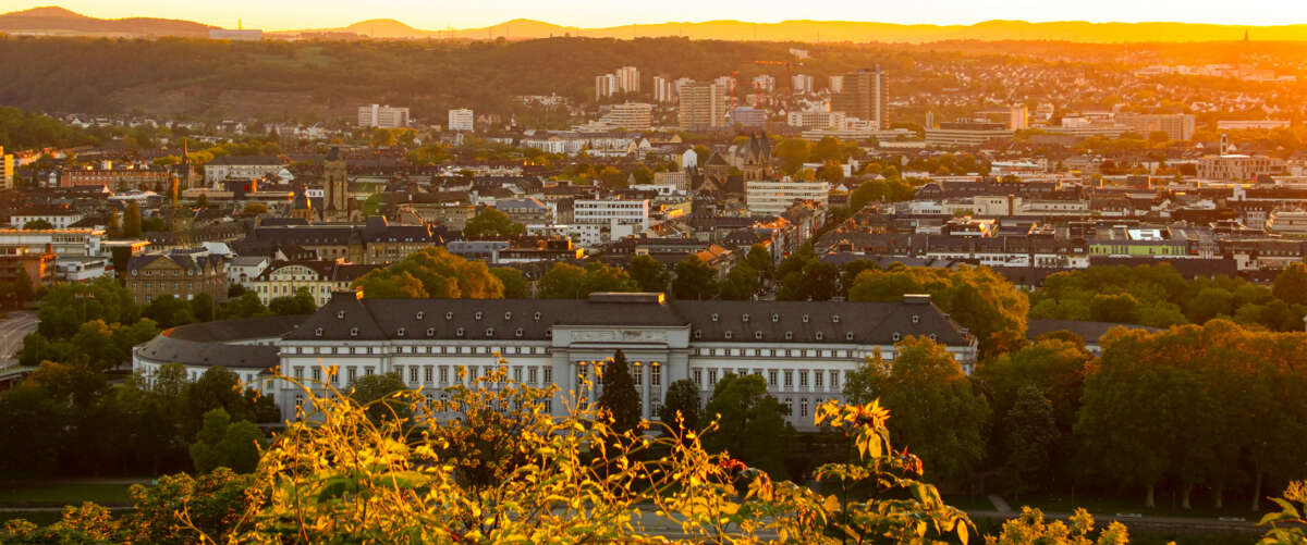 Blick über das herbstliche Koblenz